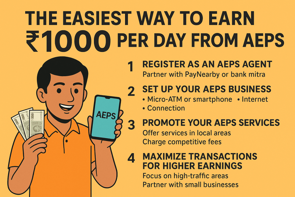 Want to make ₹1000 daily with minimal effort? AEPS