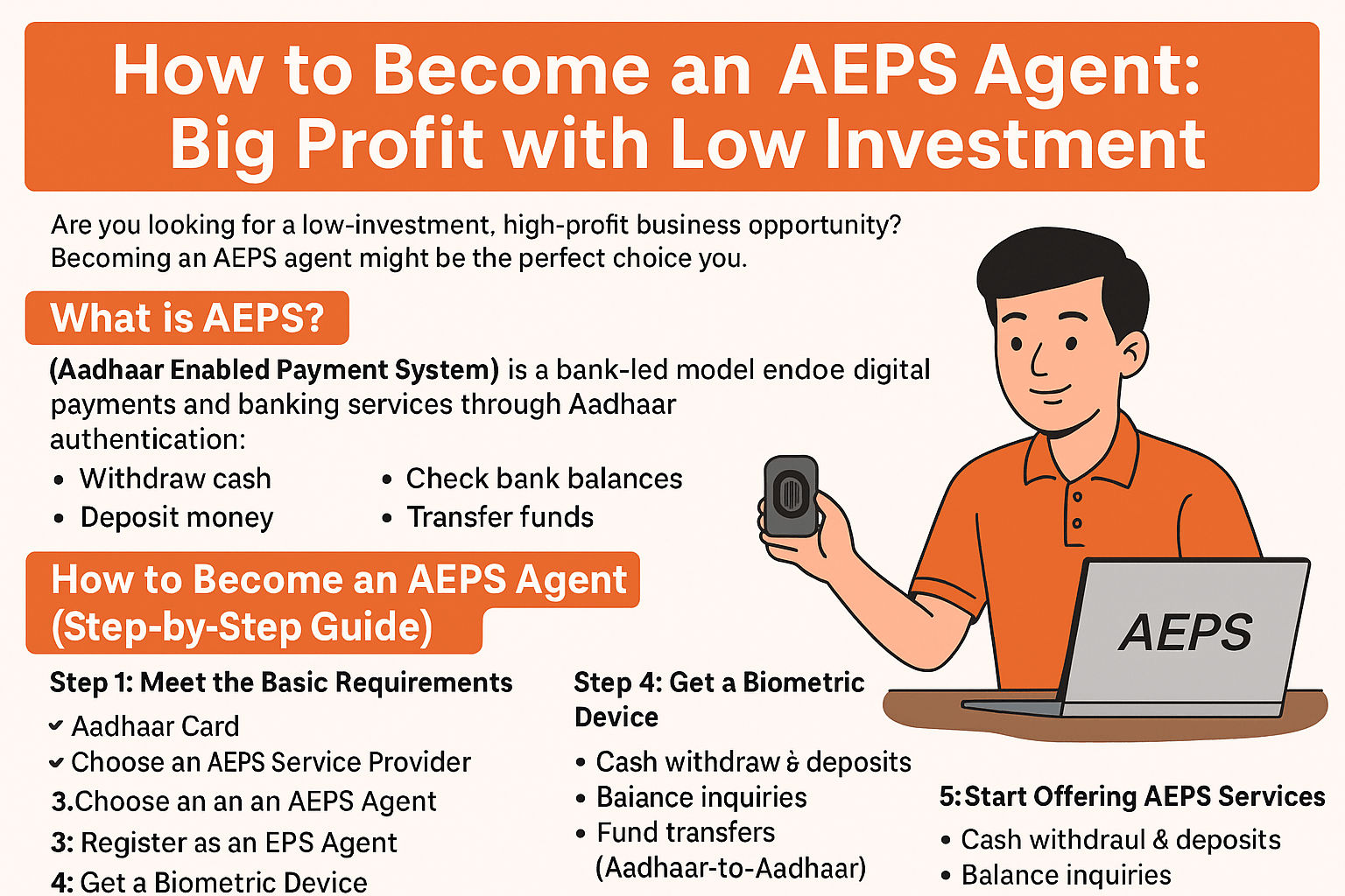 How to Become an AEPS Agent: Big Profit with Low Investment - Aeps Seva ...