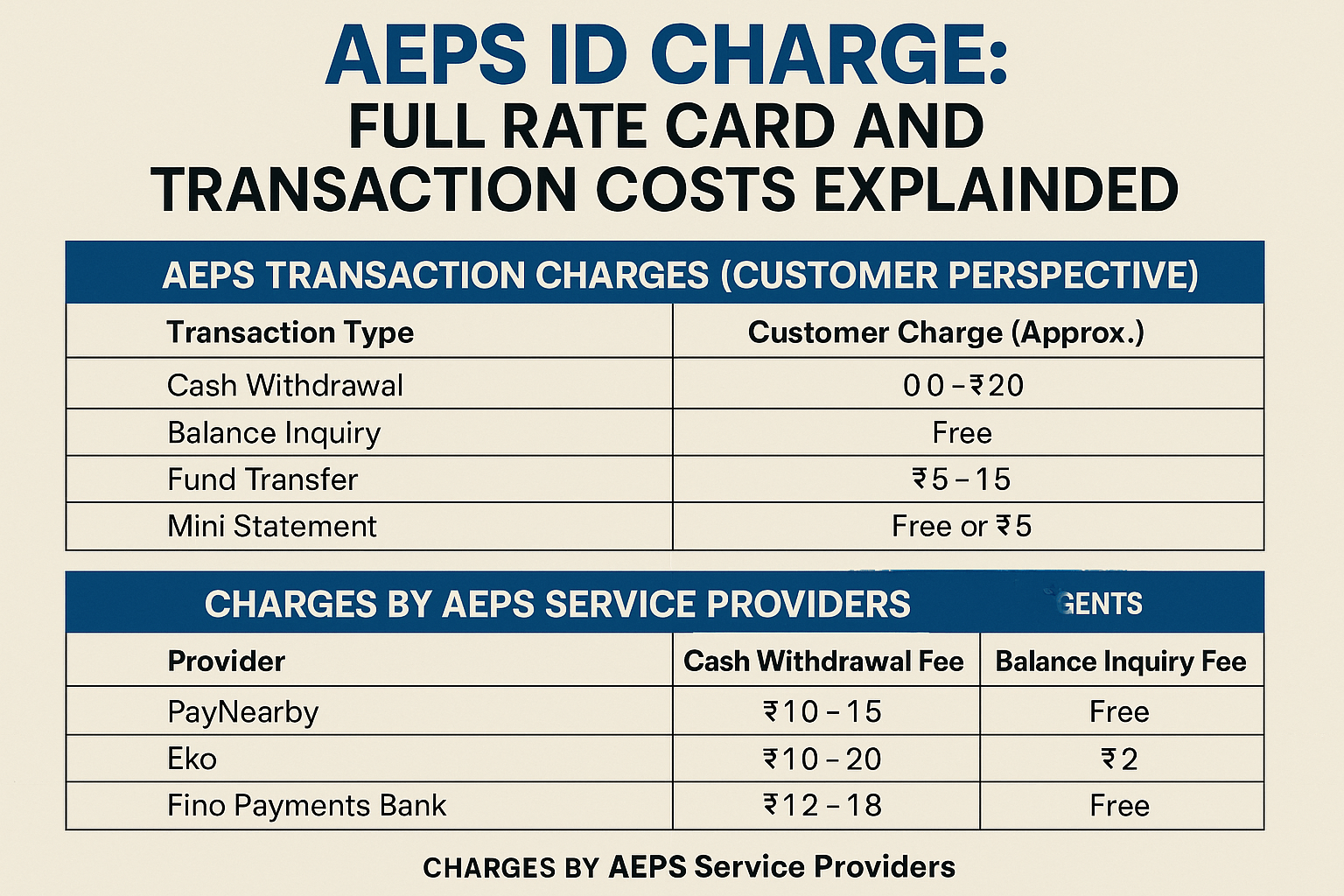 AEPS ID charge