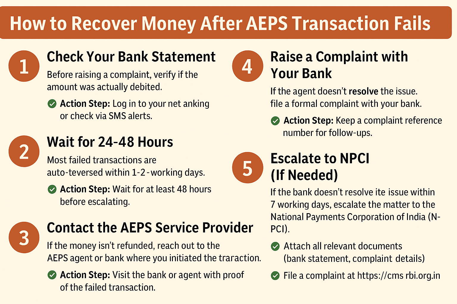  recover money after