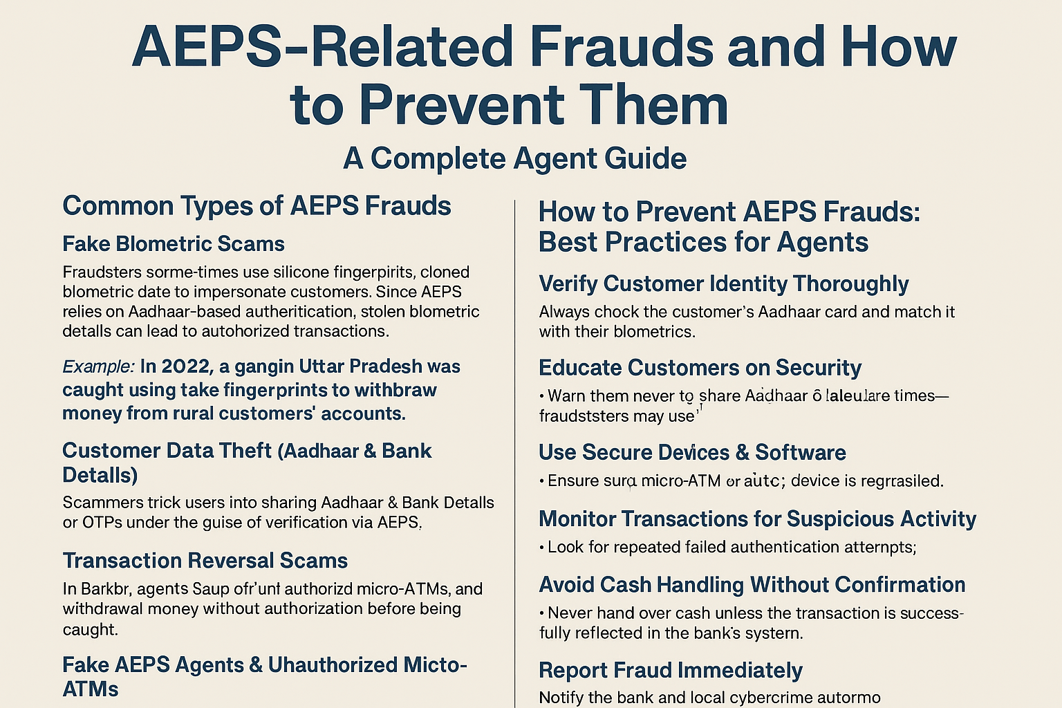 AEPS-related frauds AEPS-related frauds