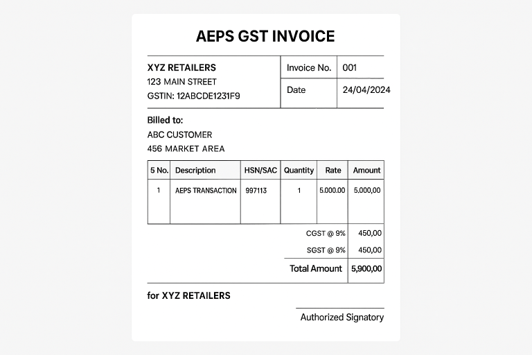 How to Generate AEPS GST Invoice: A Complete Retailer Guide - Aeps Seva ...