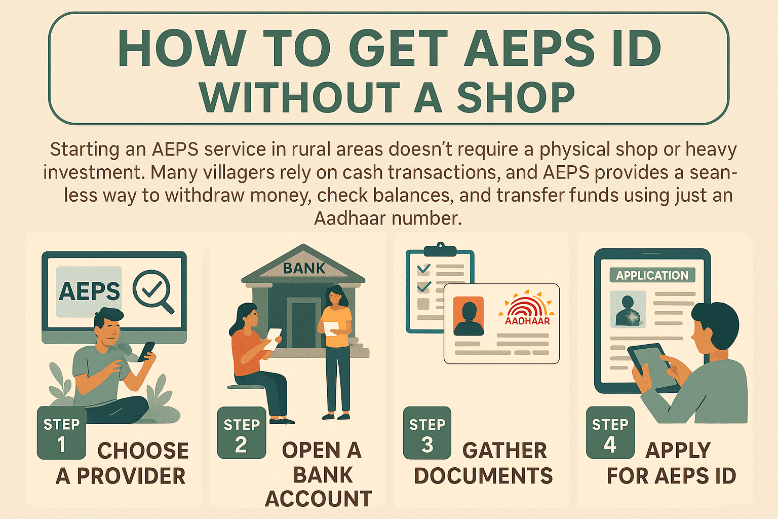 How to Get AEPS ID Without Opening a Shop