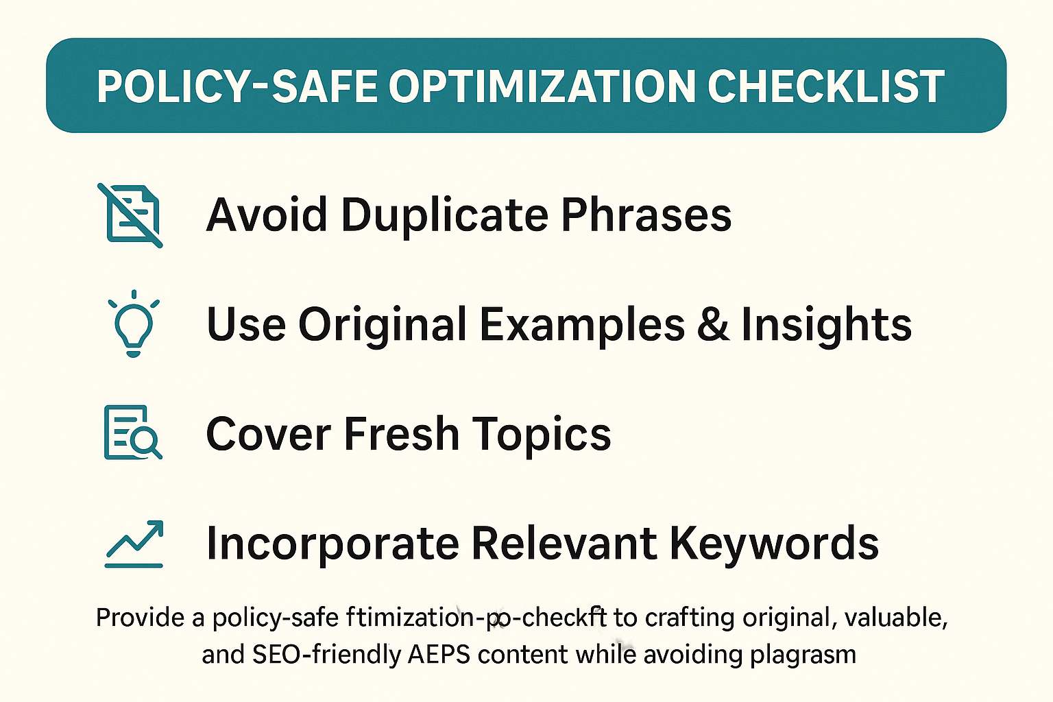 AEPS Blogs Without Duplicate Content Risk