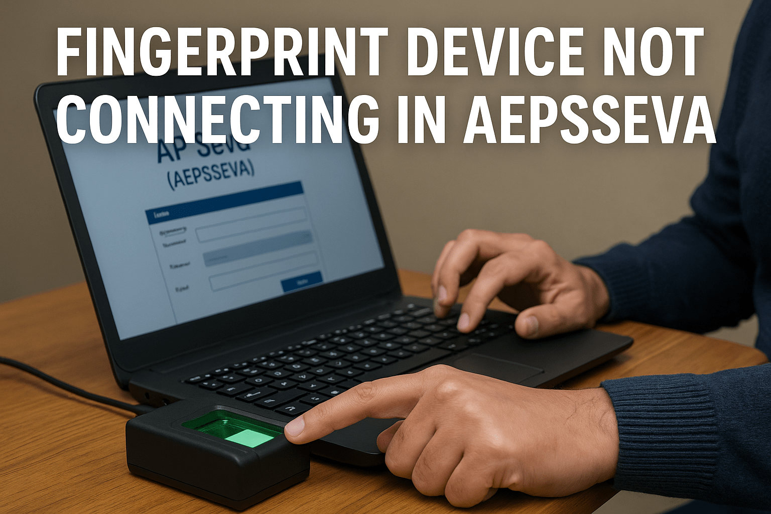 fingerprint device not connecting in AEPSSEVA