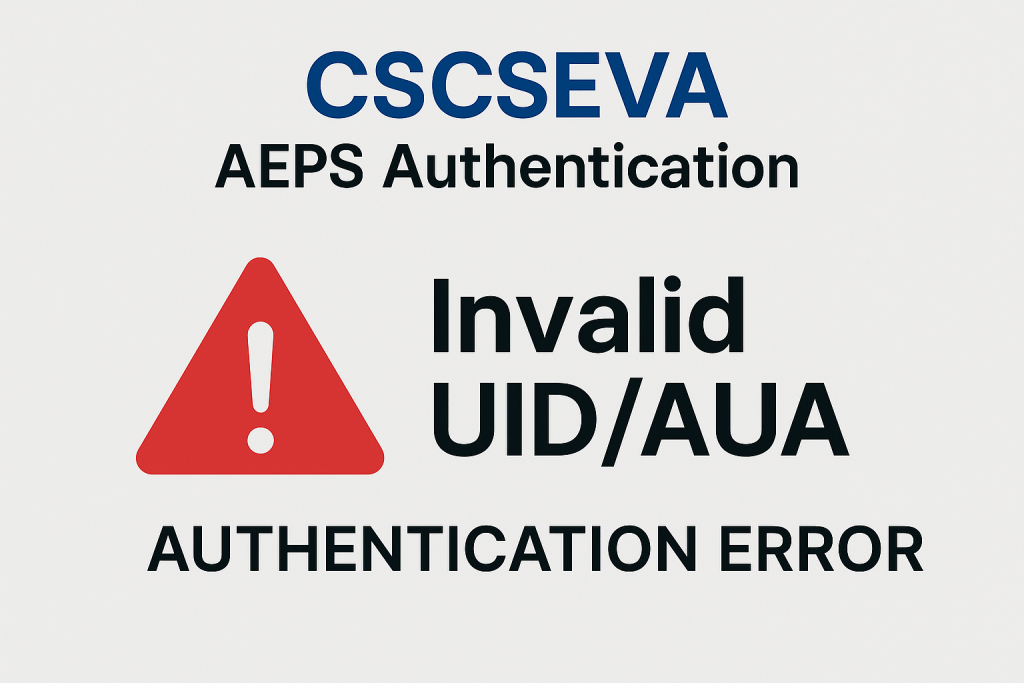 CSCSEVA AEPS authentication errorq