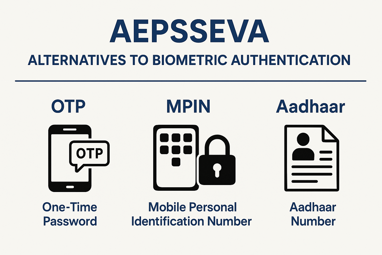 What Are the Alternatives to Biometric for Transactions in AEPSSEVA