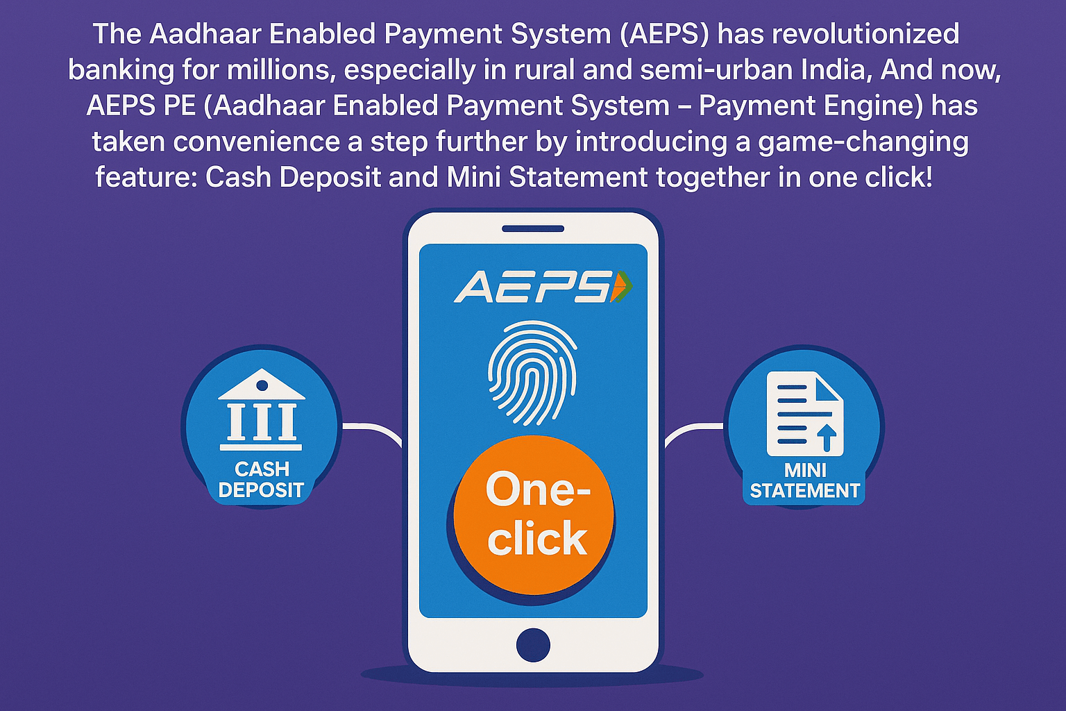 AEPS PE Cash Deposit and Mini Statement