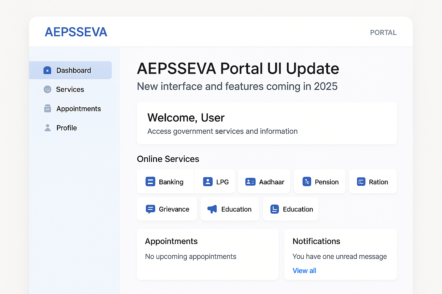 AEPSSEVA Portal 