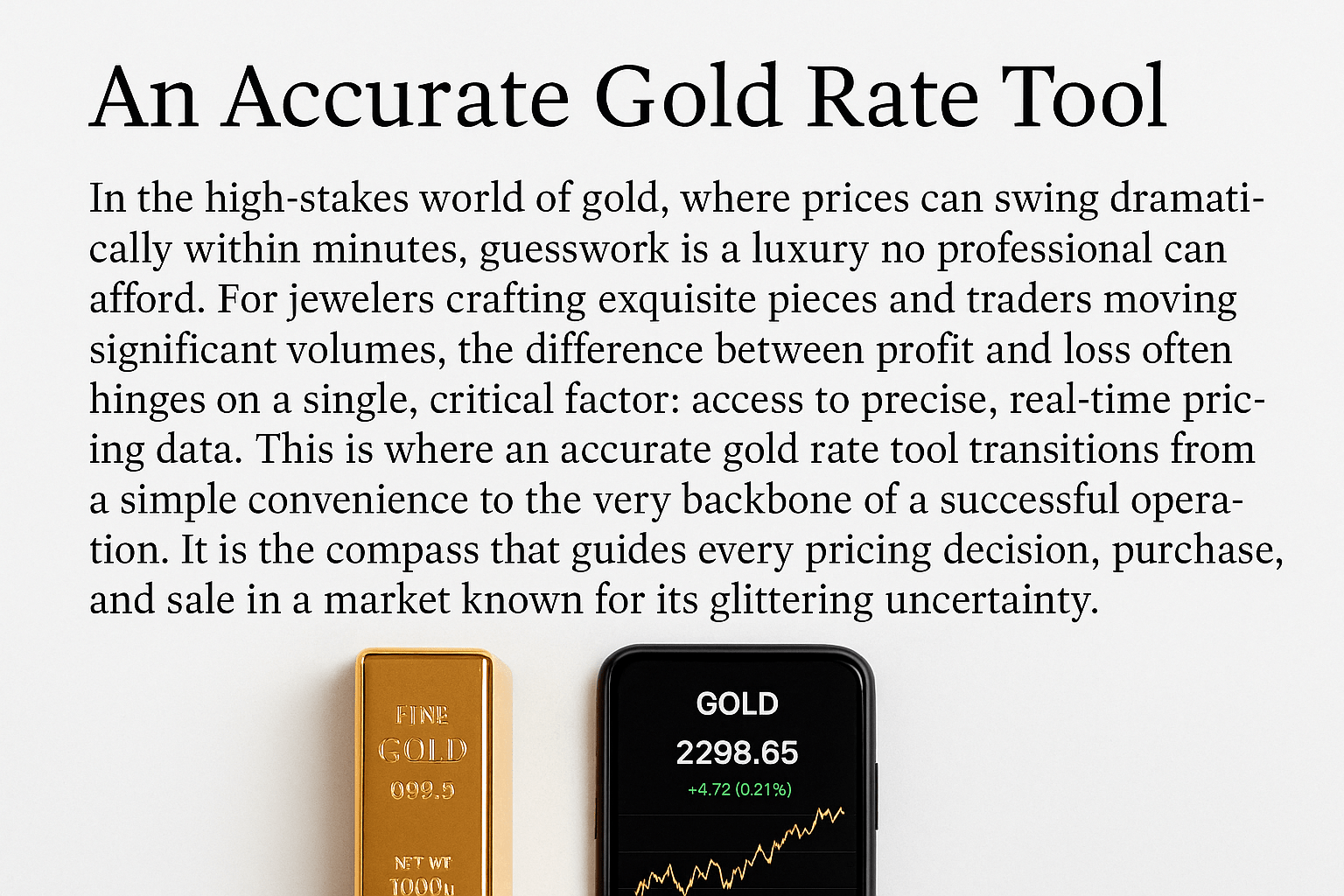 The Accurate Gold Rate Tool The Accurate Gold Rate Tool
