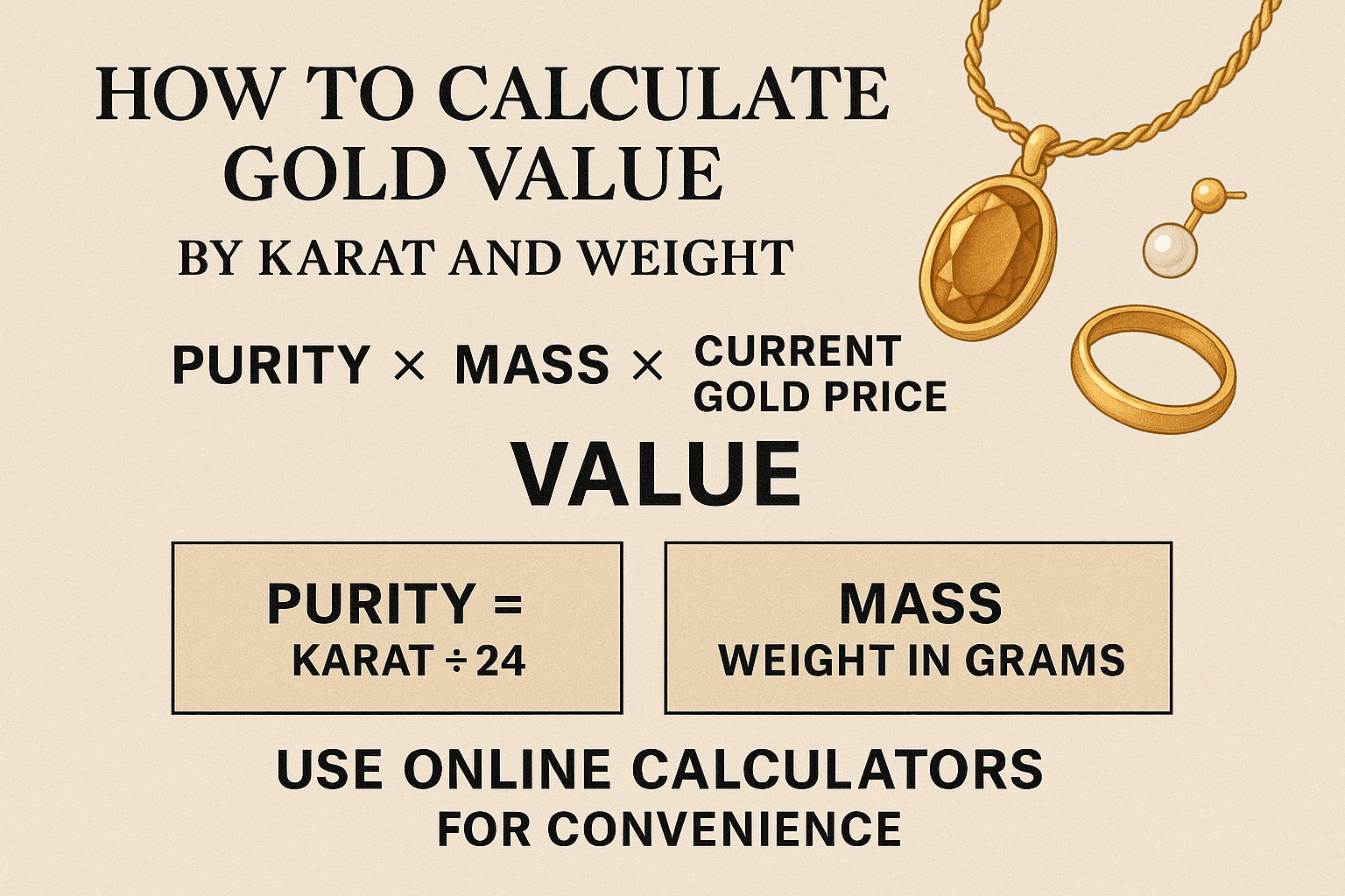 Calculate Gold Value by Karat and Weight