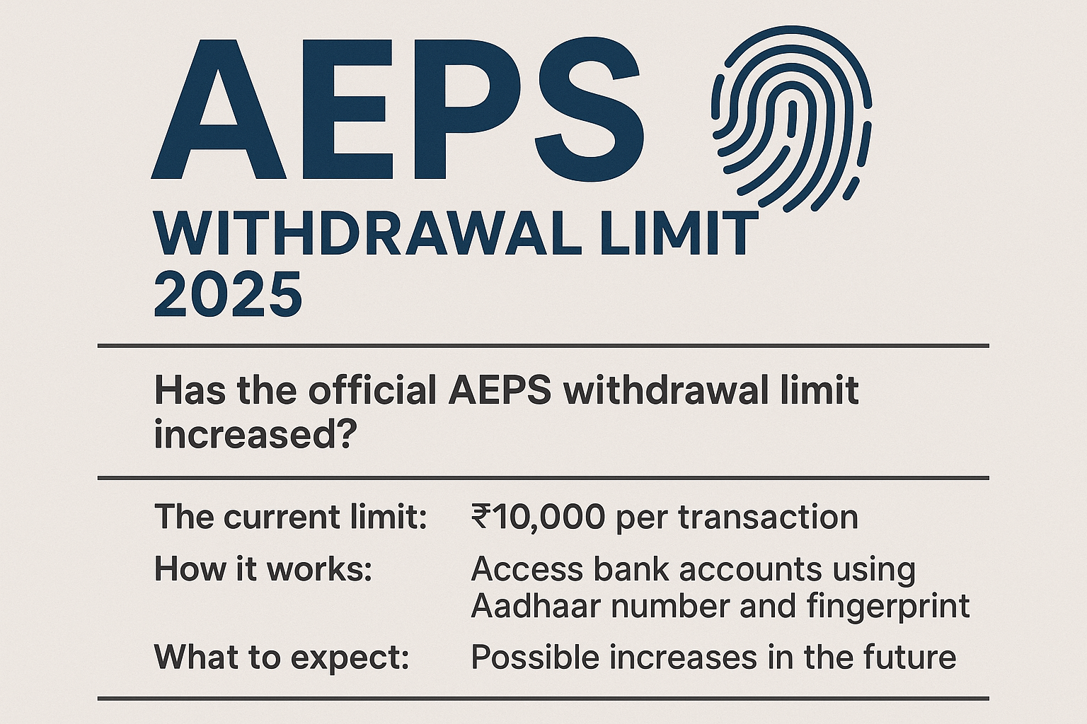 AEPS withdrawal limit AEPS withdrawal limit