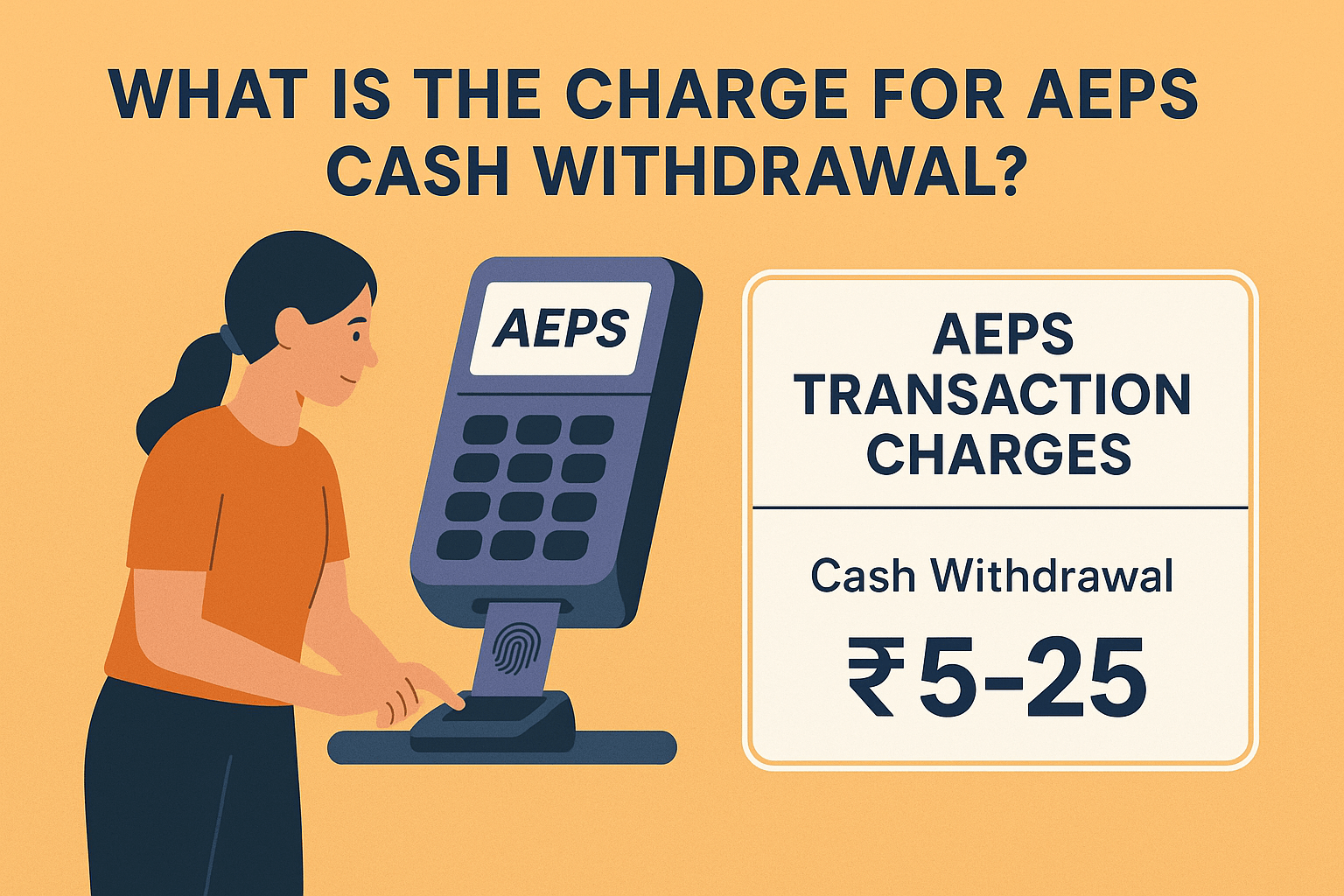 What is the charge for AEPS Cash Withdrawal