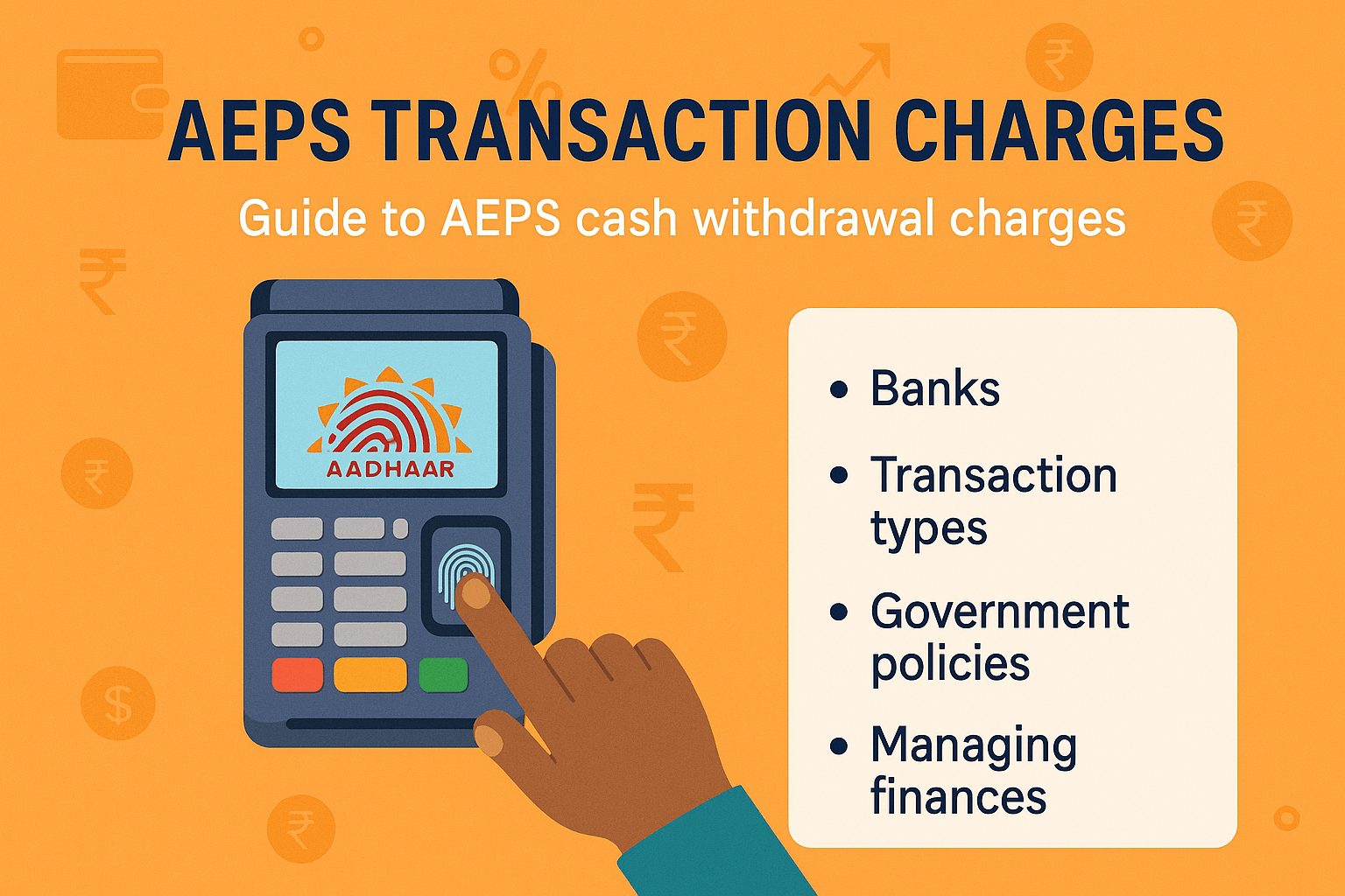 What is the charge for AEPS Cash Withdrawal