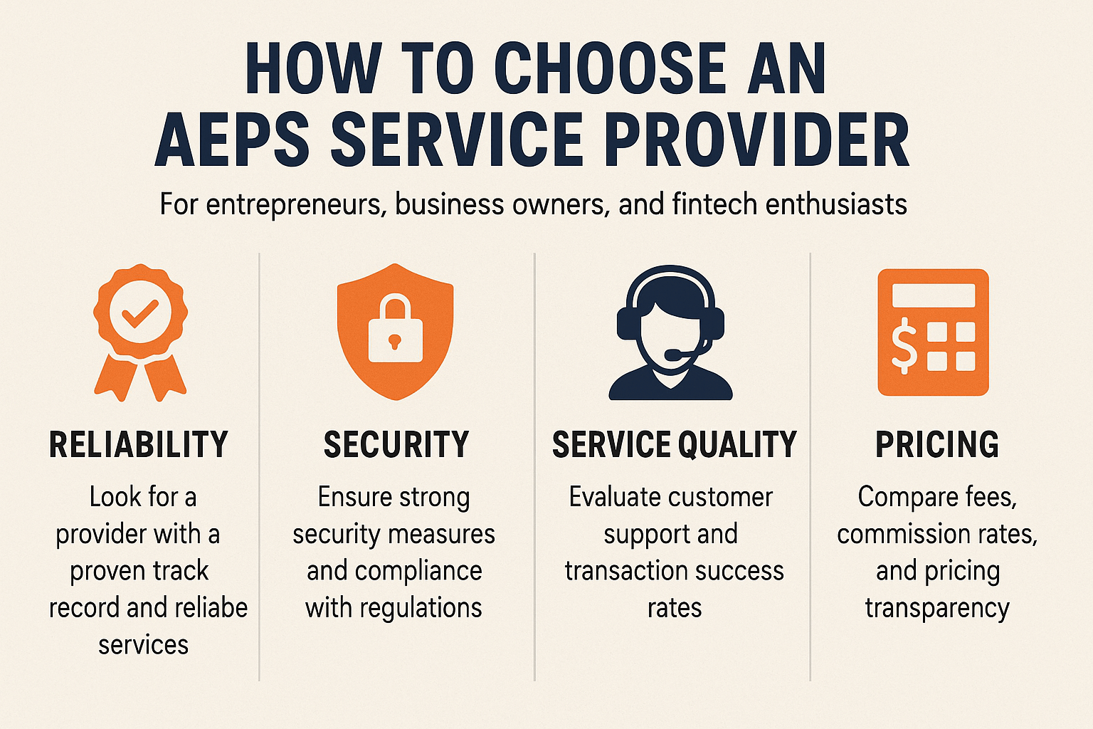  how to choose an AEPS service provider