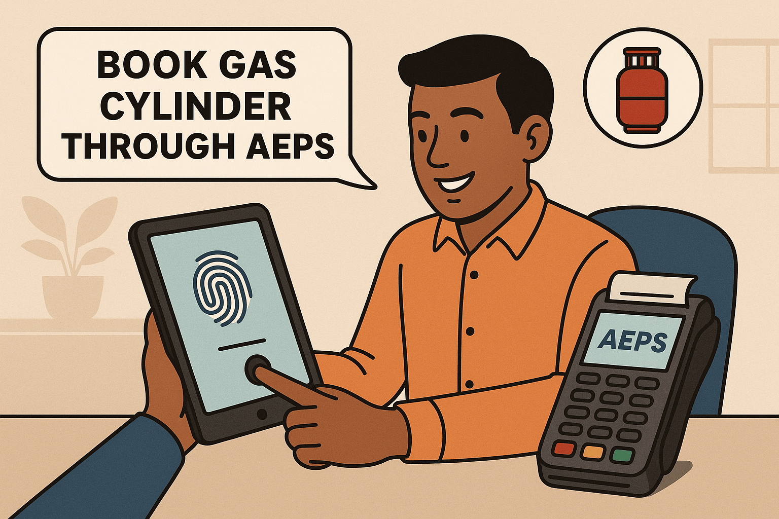 How to Book Gas Cylinder through AEPS
