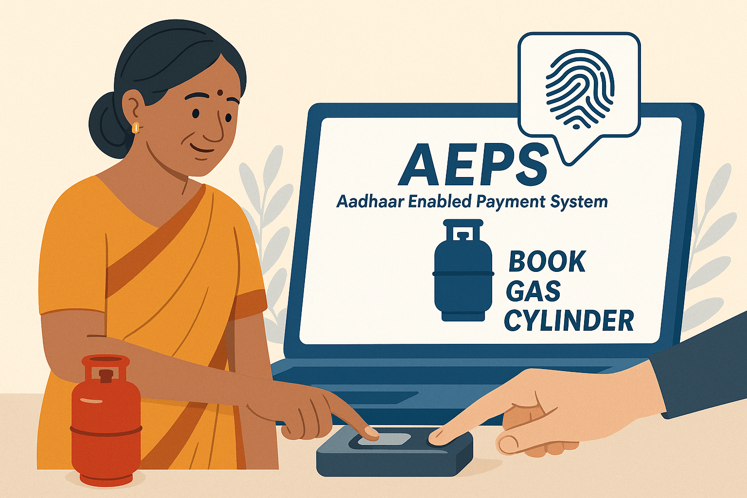 How to Book Gas Cylinder through AEPS