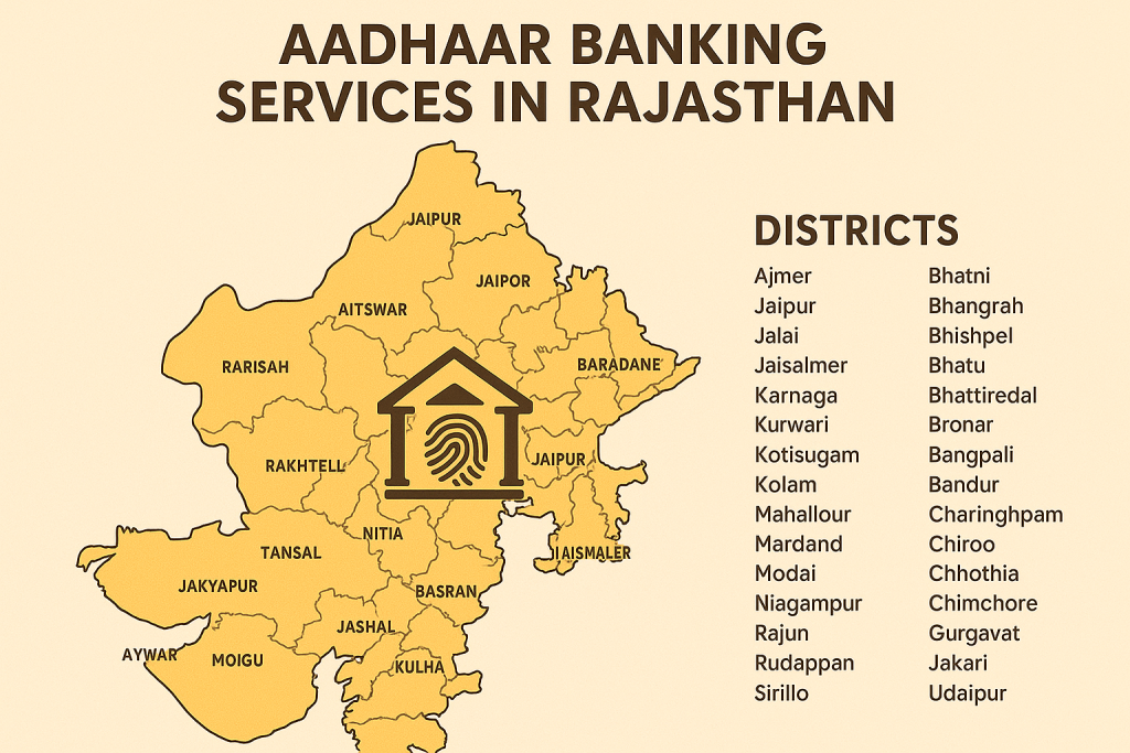 Aadhaar Banking Services in Rajasthan Near Me