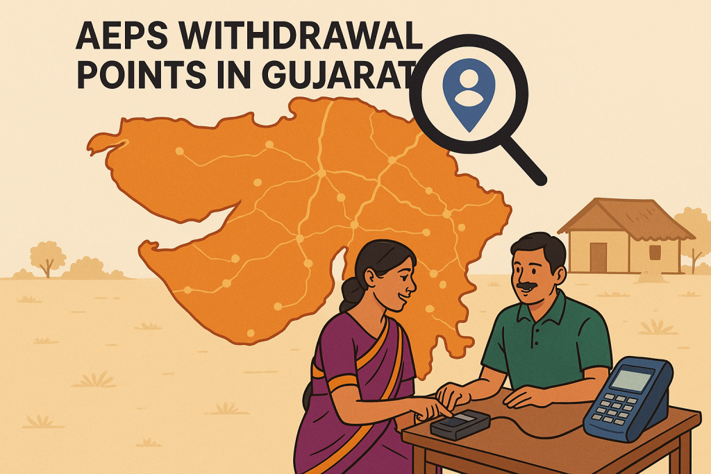 Nearest AEPS Withdrawal Points in Gujarat