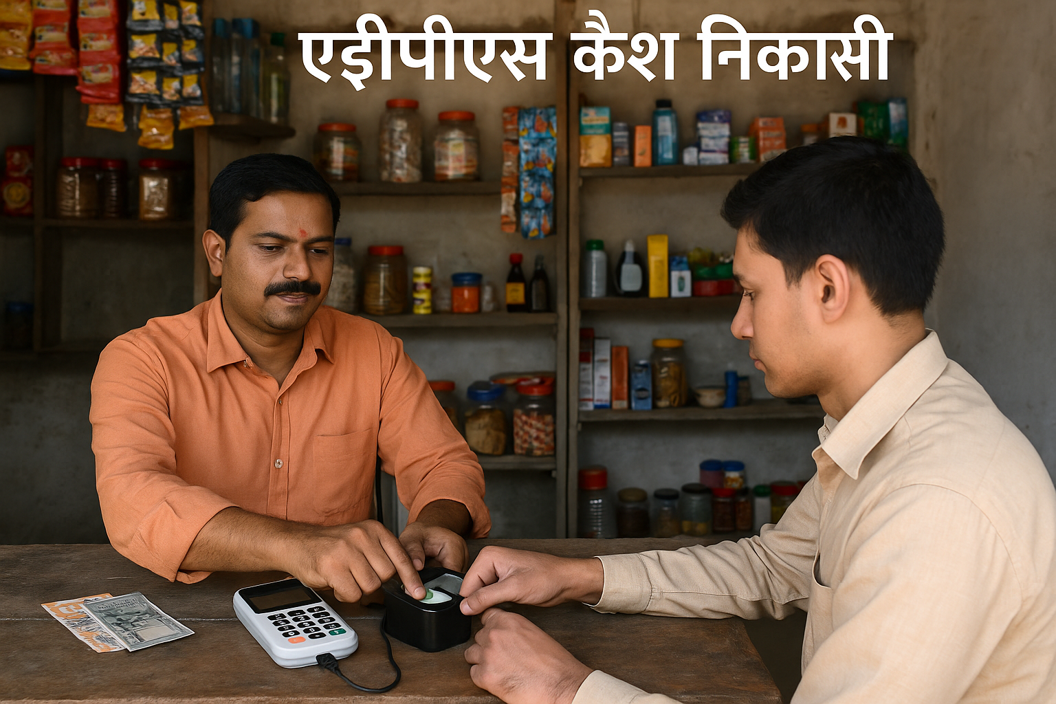 aeps cash withdrawal meaning in hindi