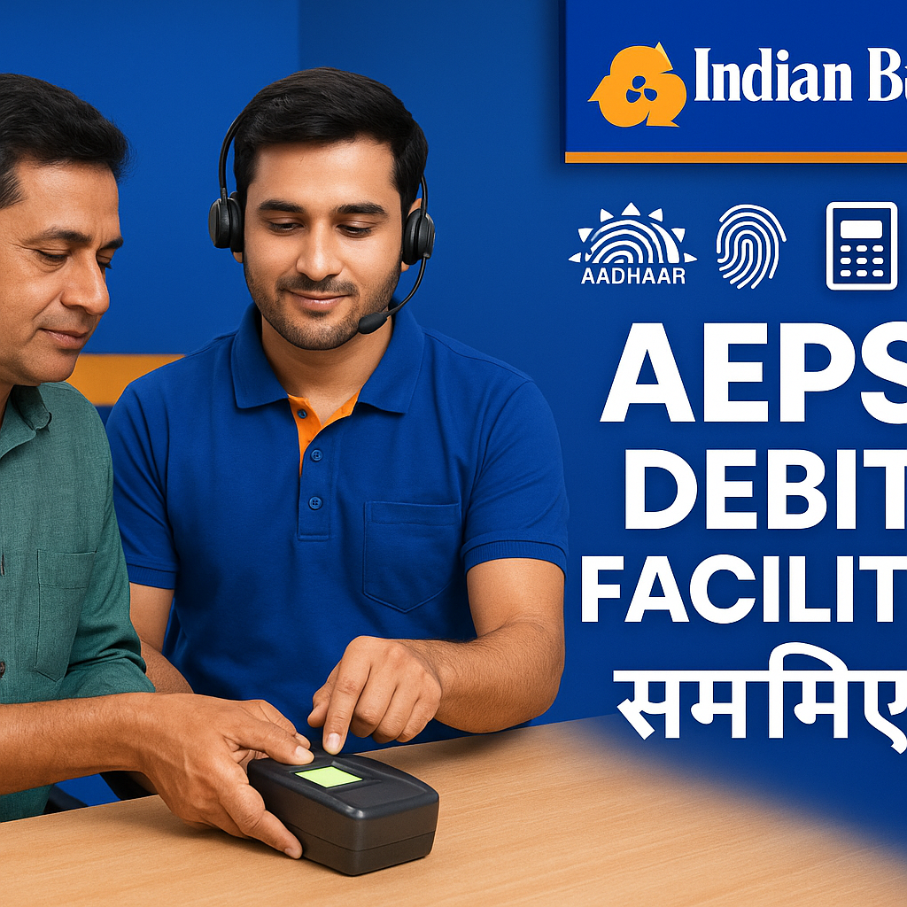 Aeps debit facility in Indian bank