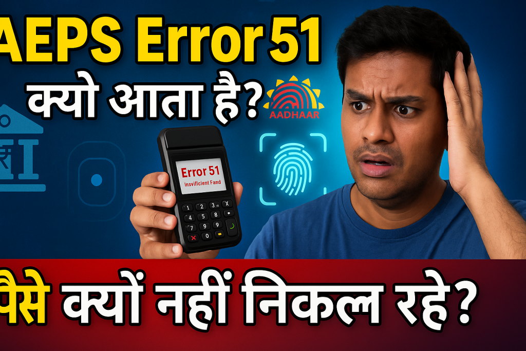 Aeps Error Code : 51 – Insufficient Fund