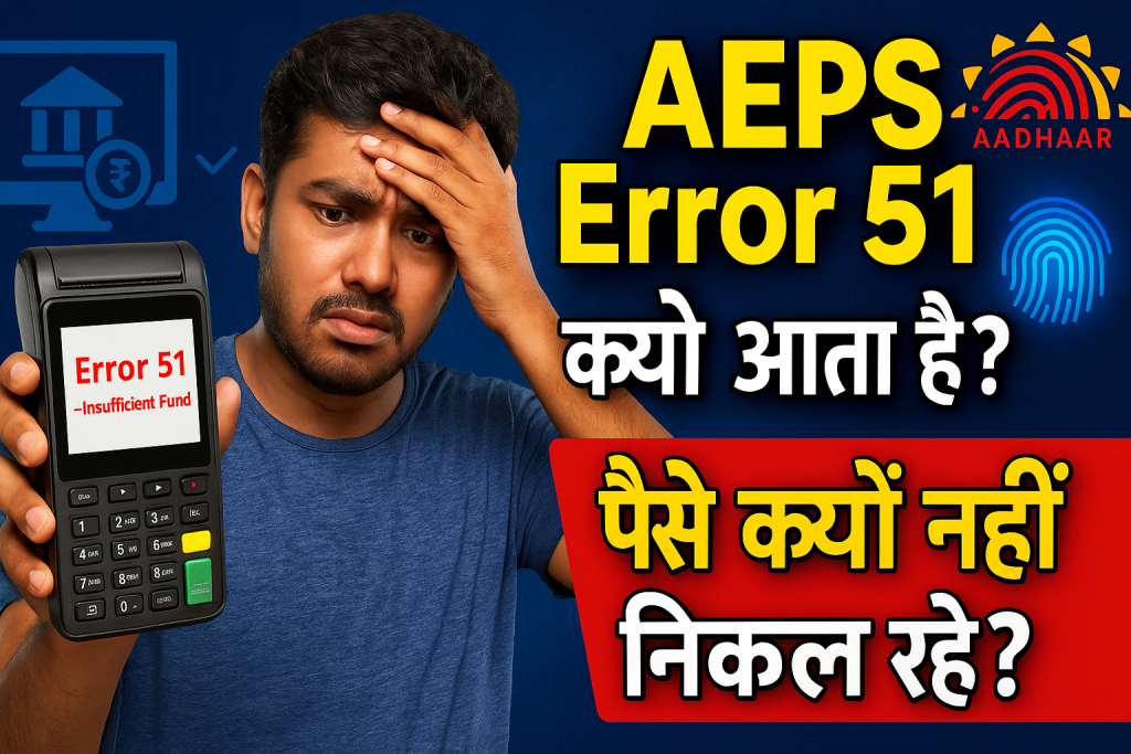 Aeps Error Code : 51 – Insufficient Fund