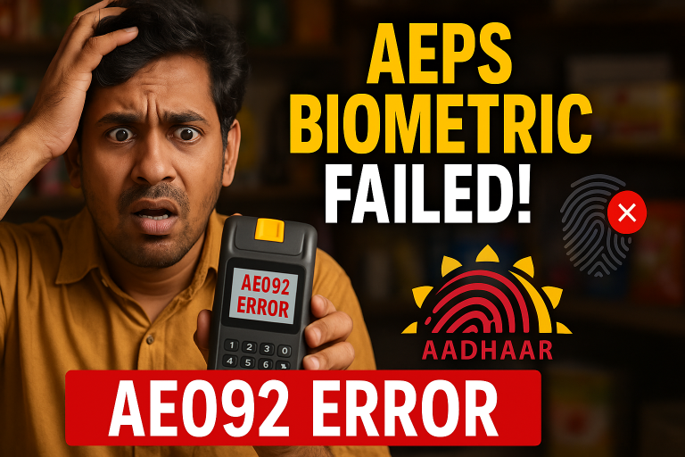 Aeps Error Code : AE092 – More Than 3 Biometric Mismatch for the Same ...