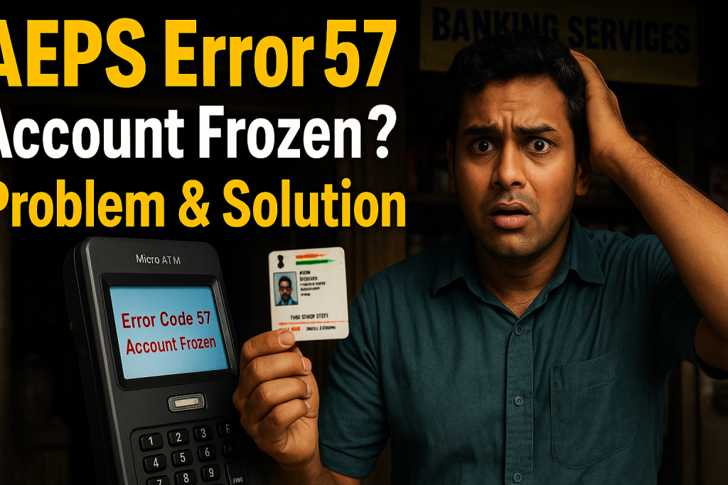 Aeps Error Code : 57 Aeps Error Code : 57