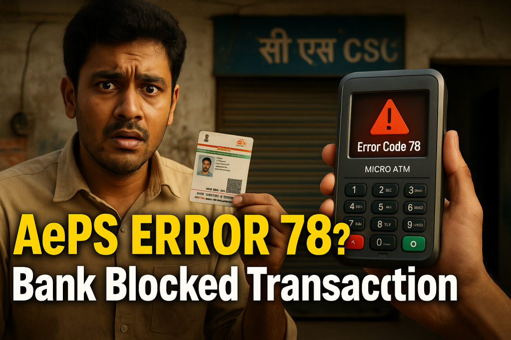 Aeps Error Code : 78