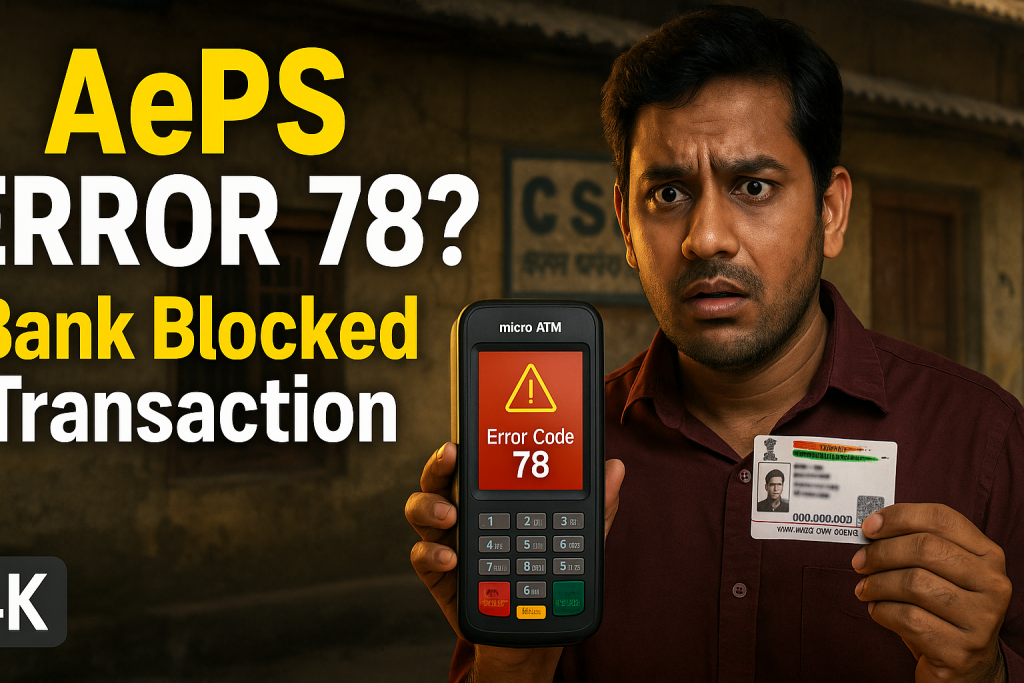 Aeps Error Code : 78