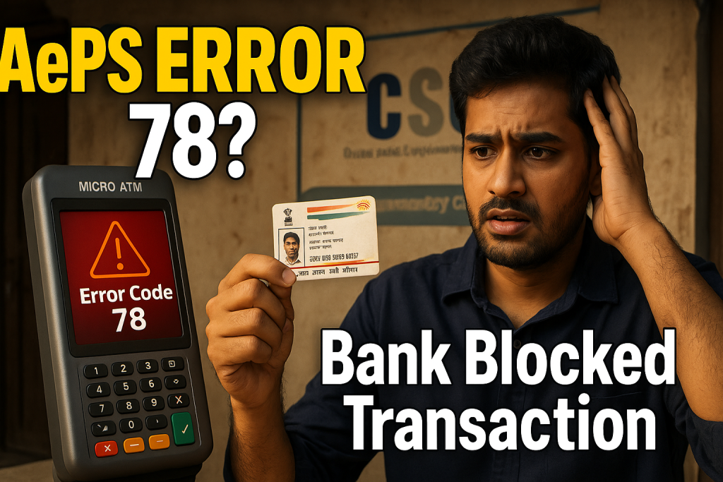 Aeps Error Code : 78