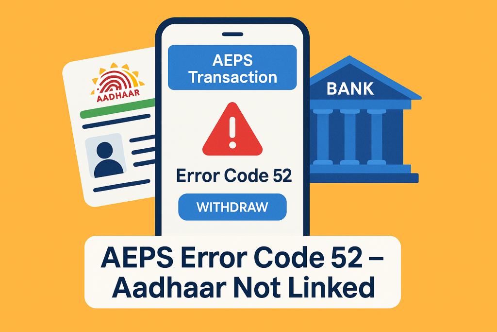 Aeps Error Code: 52 Aeps Error Code: 52