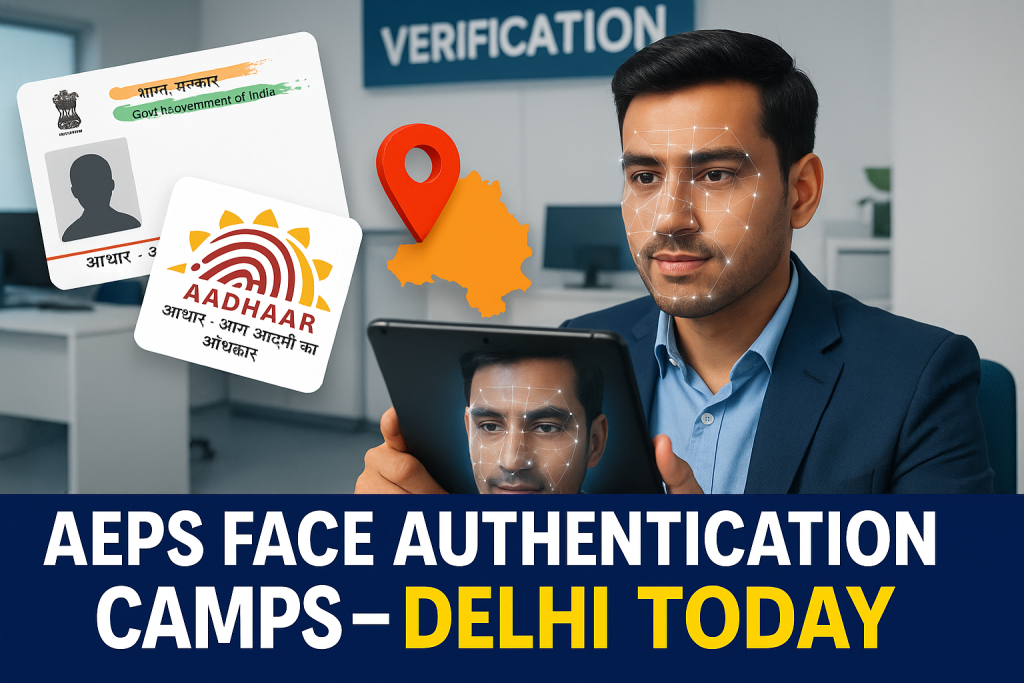 AEPS Face Authentication Camps near Delhi AEPS Face Authentication Camps near Delhi