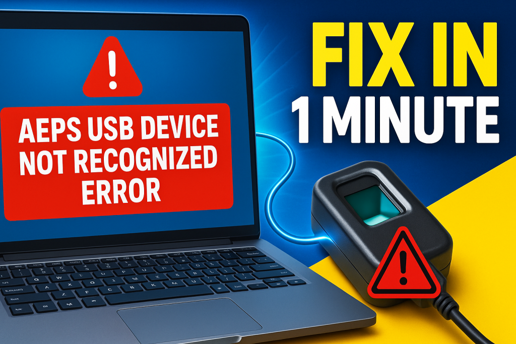 AEPS USB Device Not Recognized Error Fix
