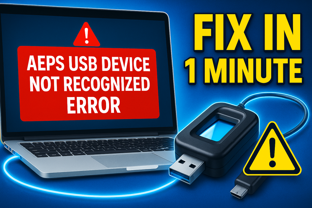 AEPS USB Device Not Recognized Error Fix